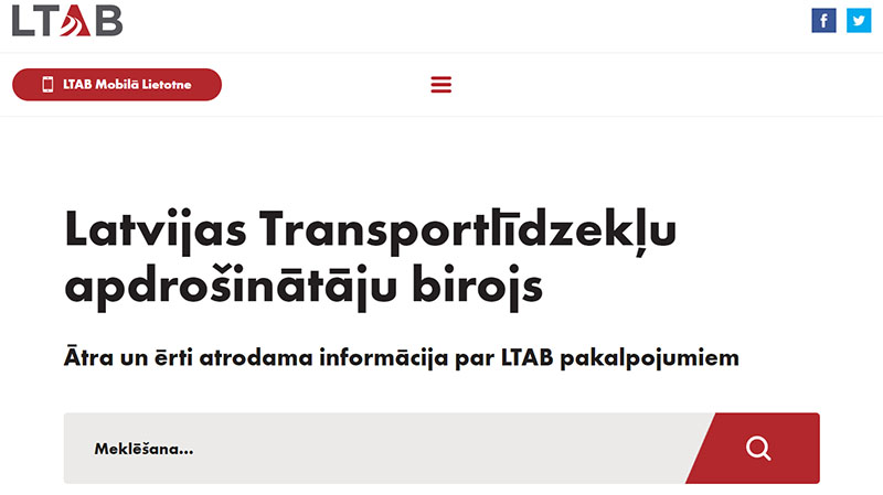 LTAB - Latvijas Transportlīdzekļu apdrošinātāju birojs